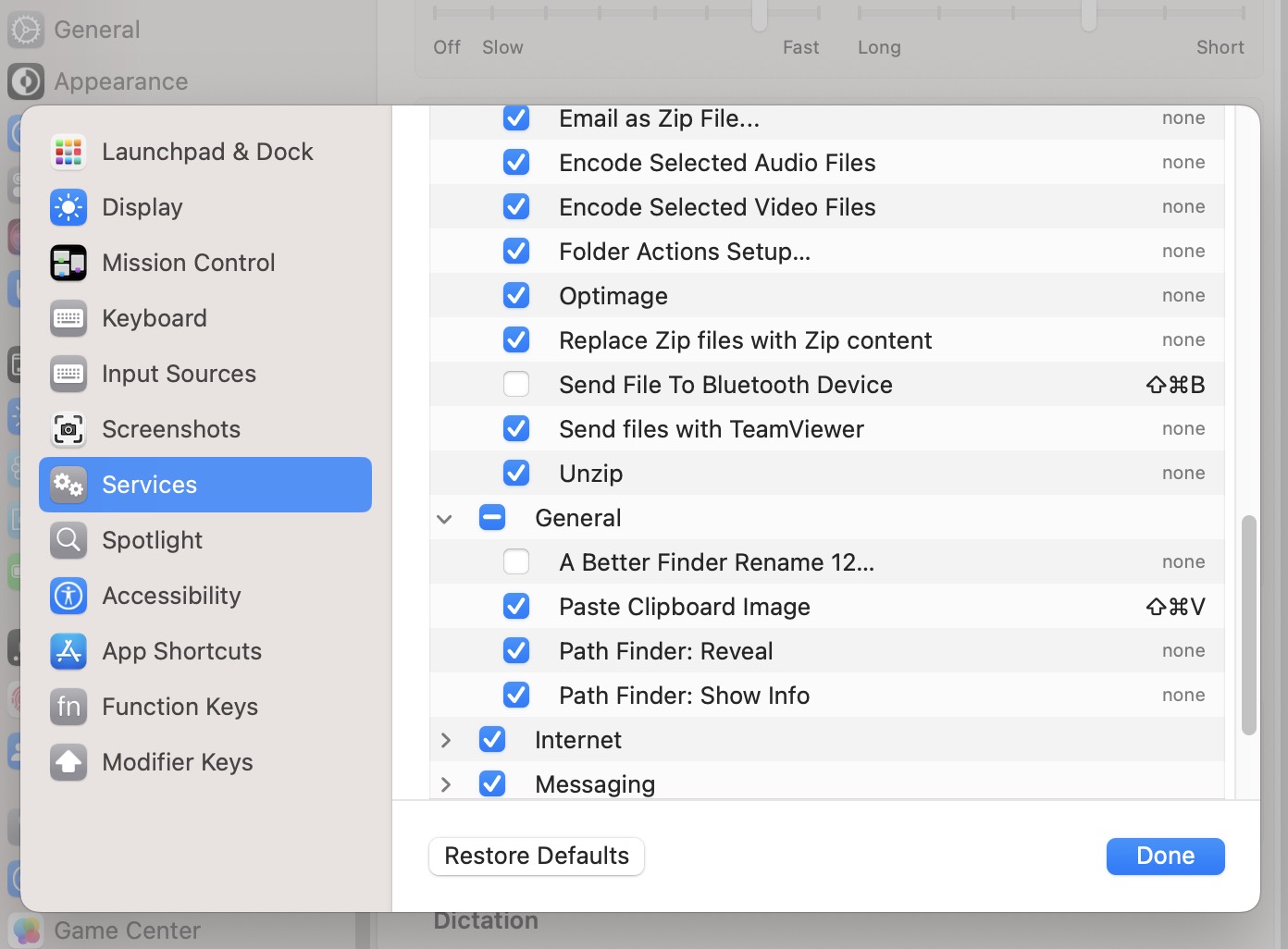 Keyboard Shortcut Setup